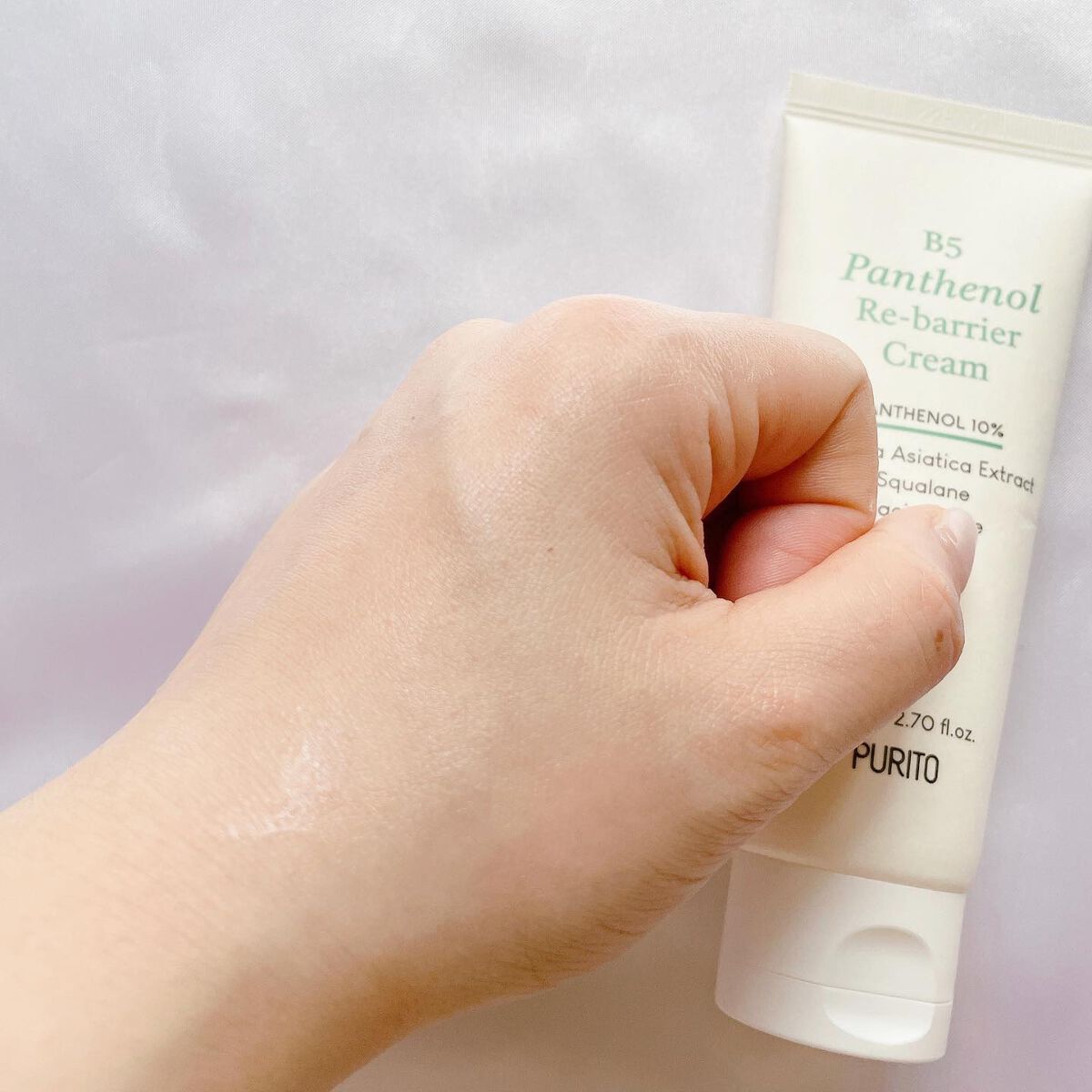 B5パンテノールリバリアクリーム/PURITO/フェイスクリームを使ったクチコミ(4枚目)