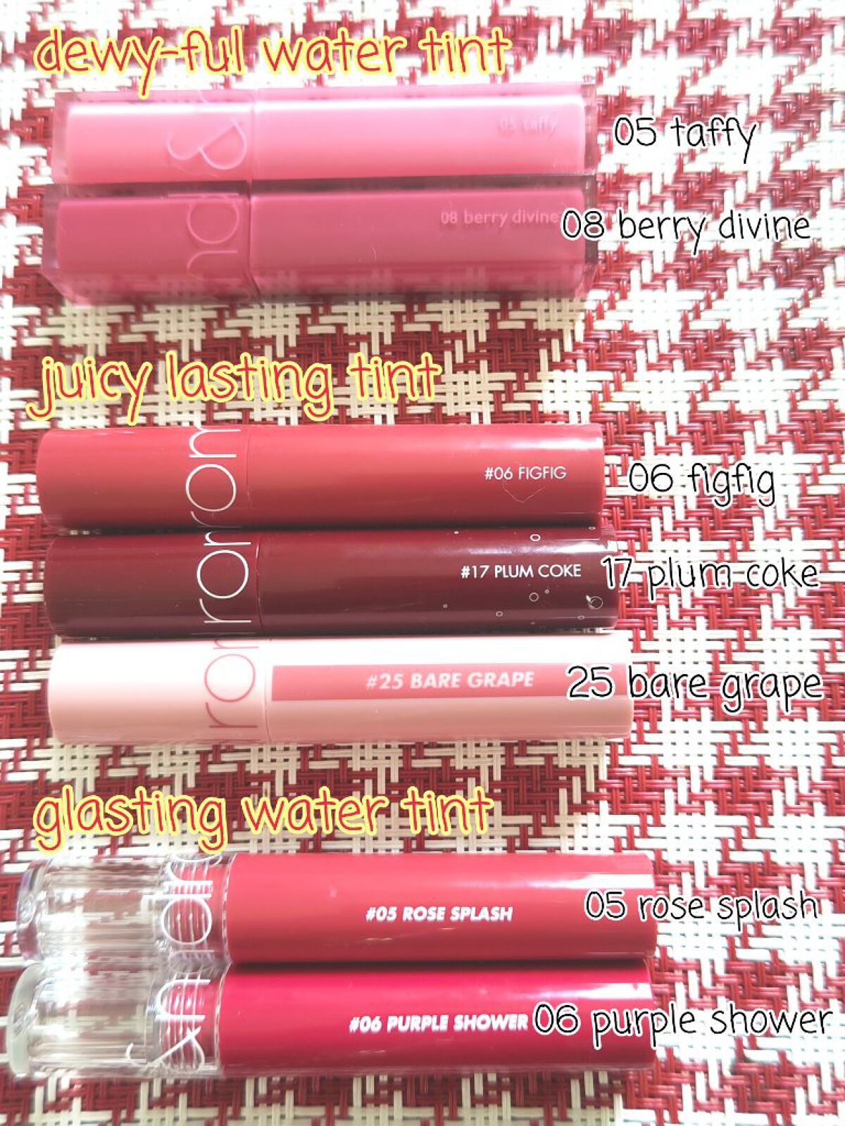 ジューシーラスティングティント/rom&nd/リップティントを使ったクチコミ（2枚目）