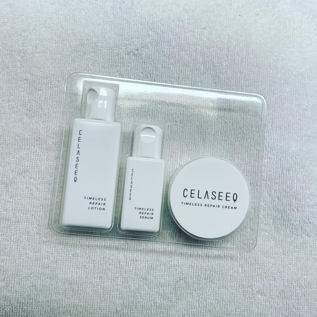 タイムレスリペア 未来肌おためしセット/CELASEEQ/スキンケアキットを使ったクチコミ（2枚目）