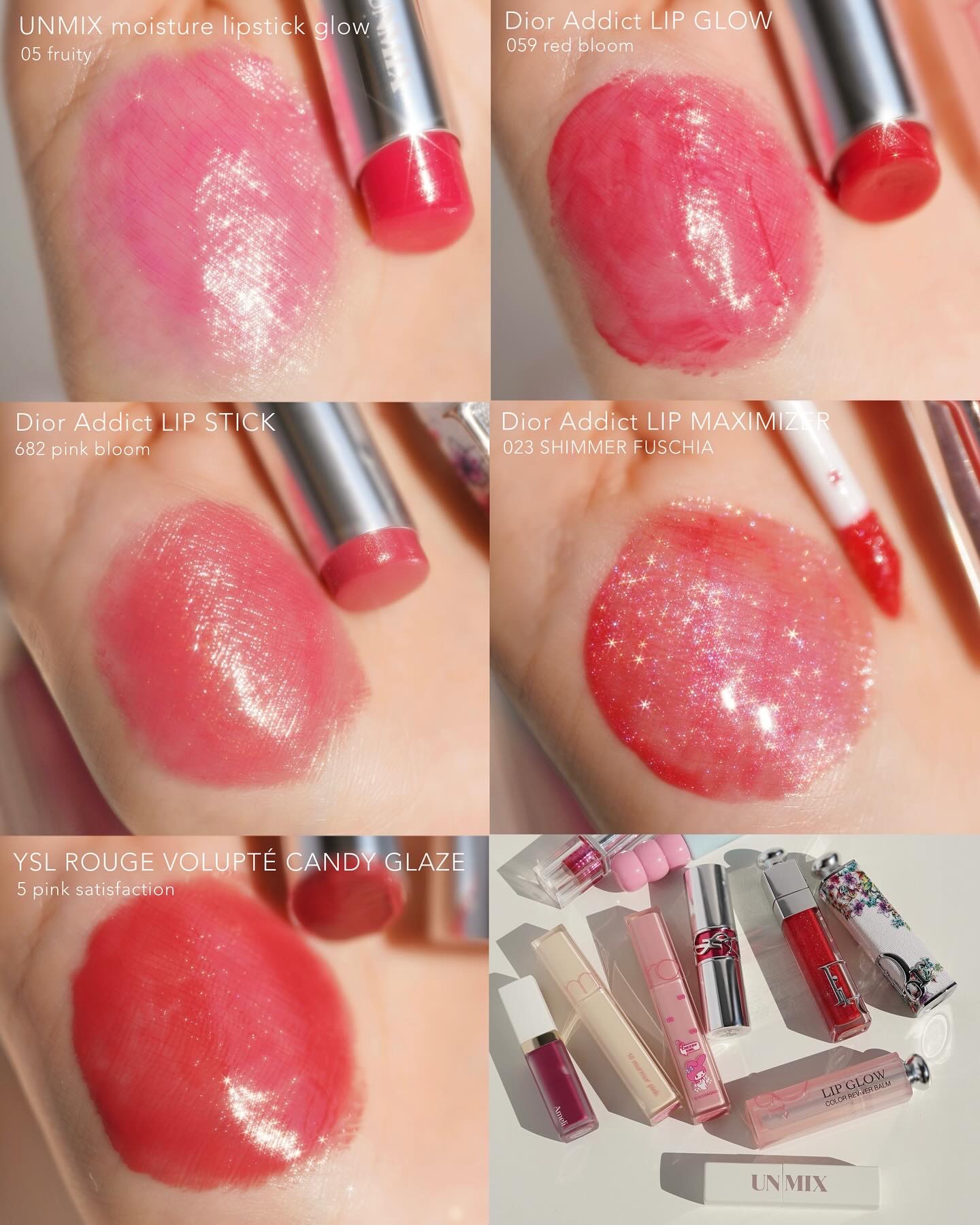 Dior・rom&nd・Ameli・wakemakeの口紅・グロス・リップライナー