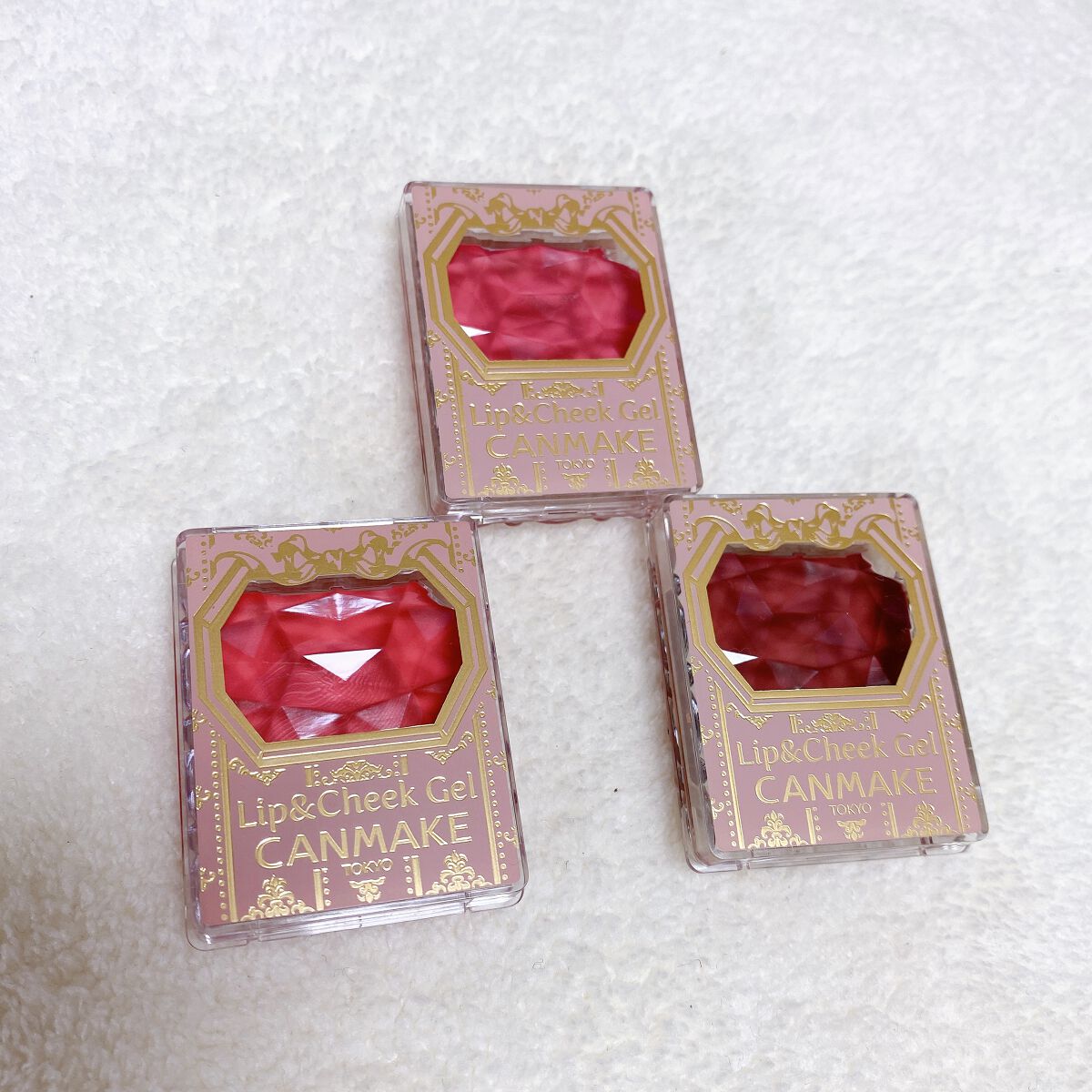 リップ＆チーク ジェル 05 チェリーフロマージュ/キャンメイク/ジェル・クリームチークを使ったクチコミ（1枚目）