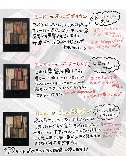 ヴィンテージモードアイズ/KATE/アイシャドウパレットを使ったクチコミ(3枚目)