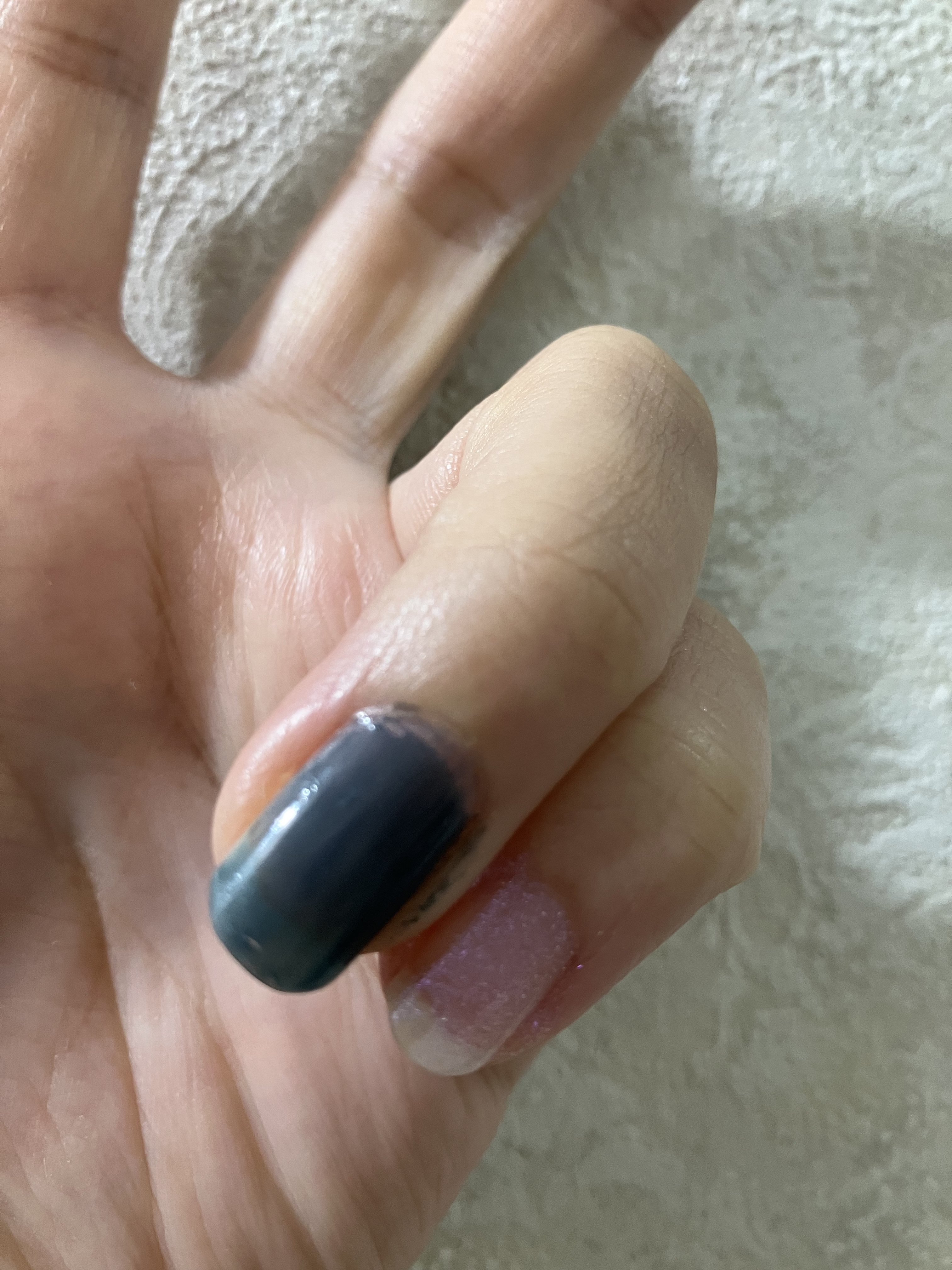 ミニネイル BL14 ミッドナイト スカイ/パラドゥ/マニキュアを使ったクチコミ（3枚目）