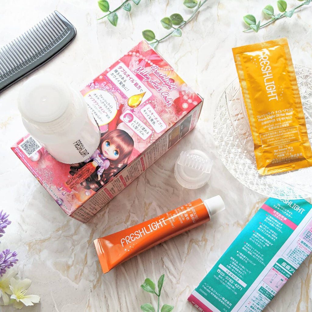 ミルキーヘアカラー/フレッシュライト/ヘアカラーを使ったクチコミ(3枚目)