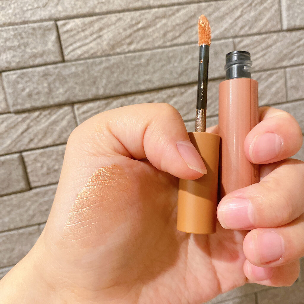 エテュセ アイエディション(リキッドカラー) 02 プリズムベージュ/ettusais/リキッドアイシャドウを使ったクチコミ（3枚目）