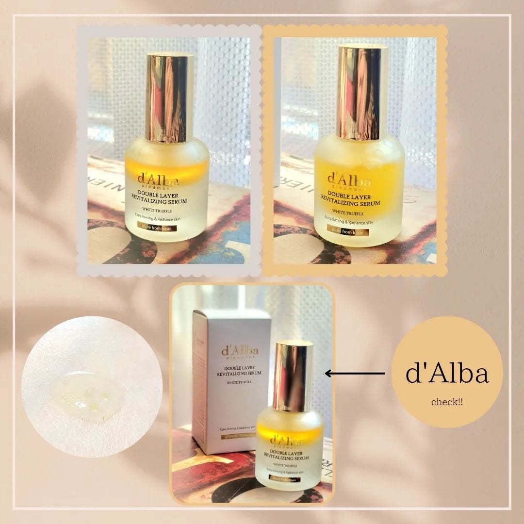 ホワイトトリュフダブルレイヤーリバイタライジングセラム/ダルバ/美容液を使ったクチコミ(3枚目)