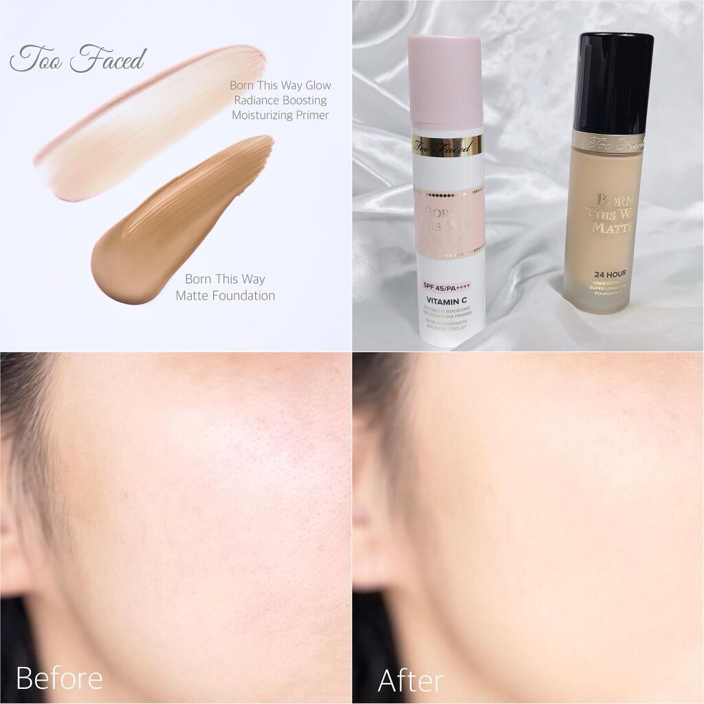 ボーン ディス ウェイ アンディテクタブル 24H マット ファンデーション/Too Faced/リキッドファンデーションを使ったクチコミ(1枚目)