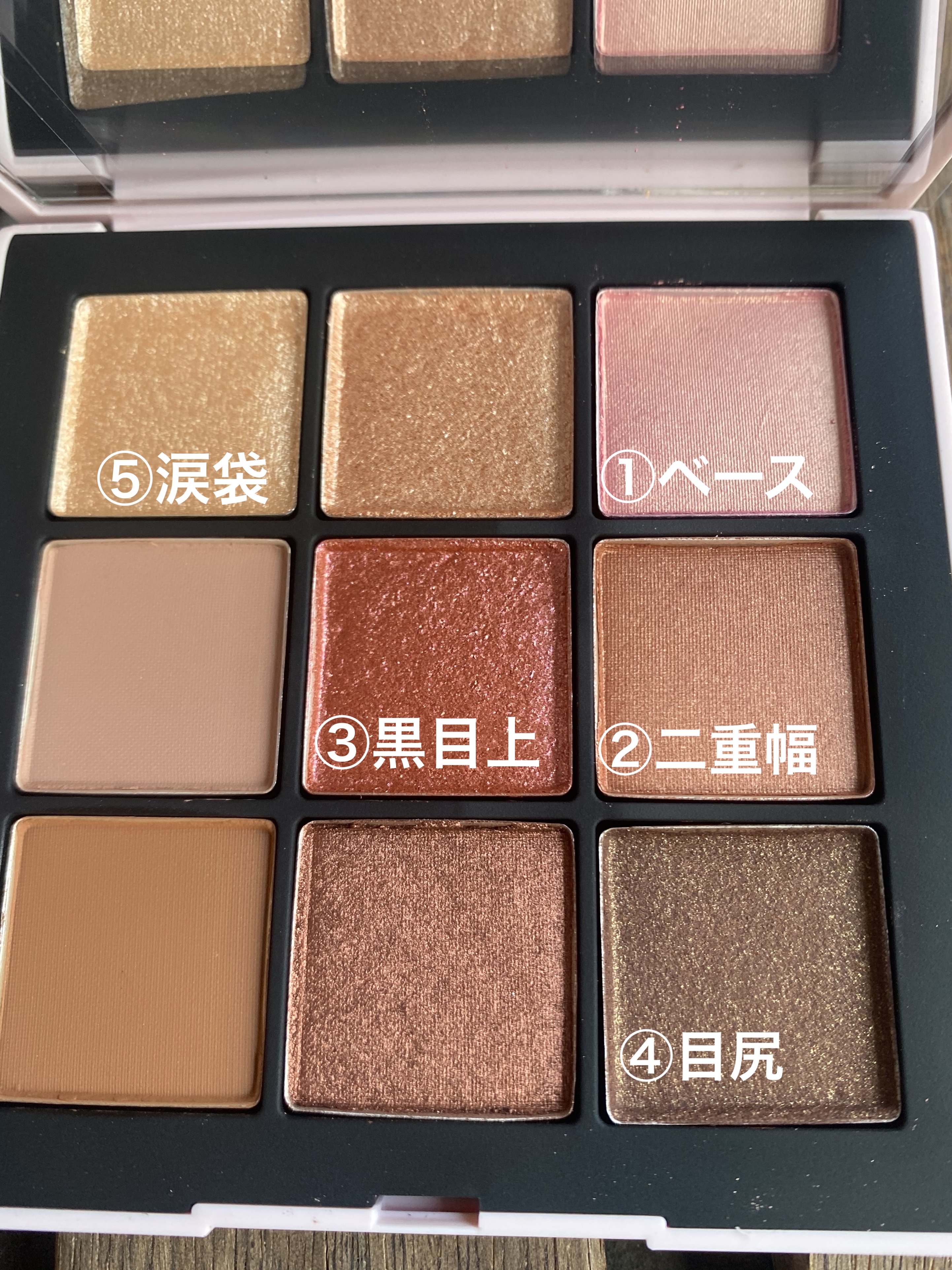オーガズムライジング アイシャドーパレット/NARS/アイシャドウパレットを使ったクチコミ（2枚目）