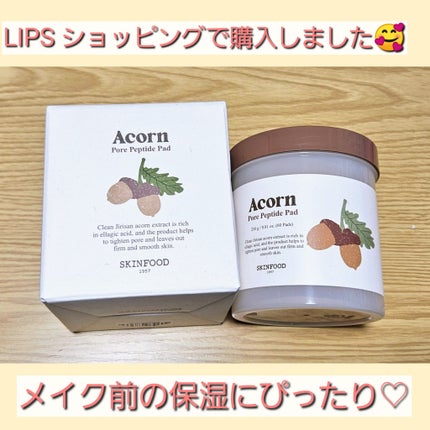 どんぐり ポア ペプチド パッド/SKINFOOD/トナーパッドを使ったクチコミ(1枚目)