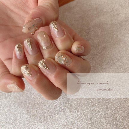 #リアンジェネイル,#柏ネイル,#ネイル,#ニュアンスネイル,#大人ニュアンスネイル,#秋ネイル,#冬ネイル,#シェルネイル,#ミラーネイル,#キラキラネイルのネイルデザイン