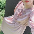 前後2Wayドット柄ボレロ風フレアワンピース / GRL