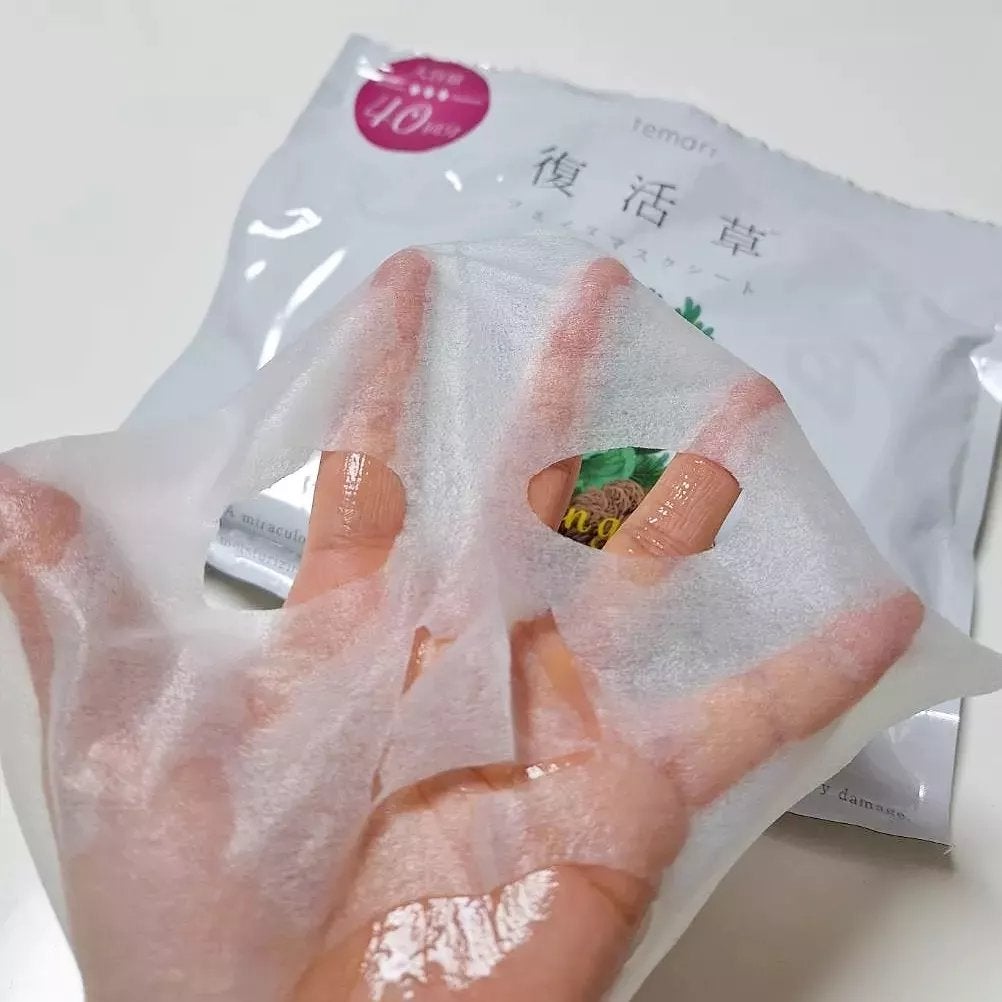 復活草フェイスマスクシート/temari/シートマスク・パックを使ったクチコミ(3枚目)