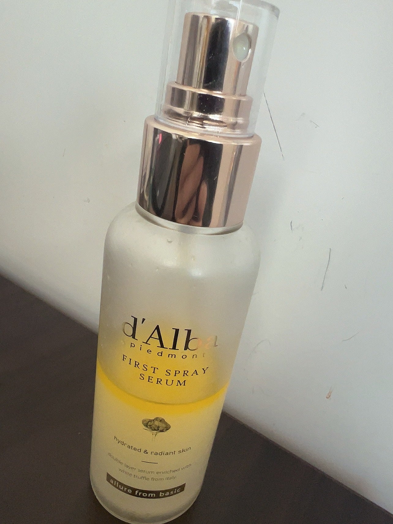 ダルバ ホワイトトリュフファーストスプレーセラム/ダルバ/ミスト状化粧水を使ったクチコミ(1枚目)