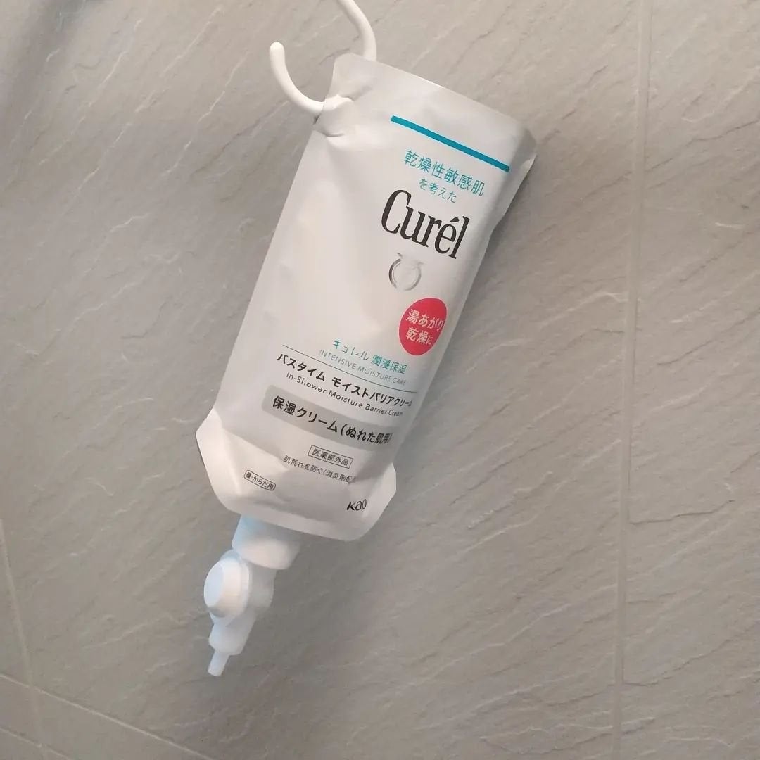 バスタイム モイストバリアクリーム/キュレル/ボディクリームを使ったクチコミ(2枚目)