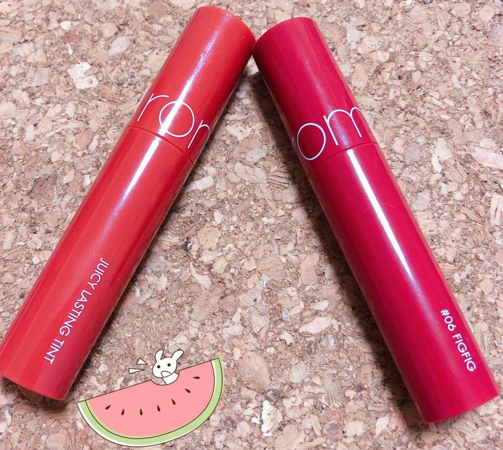 ジューシーラスティングティント/rom&nd/リップティントを使ったクチコミ(1枚目)