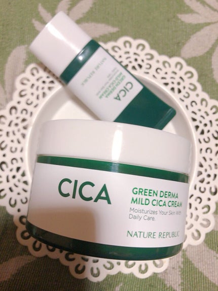 ネイチャーリパブリック グリーン ダーマ マイルド クリームのクチコミ「🔶大容量購入🔶
皆さんもご存知のネイチャーリパブリックのグリーンダーママイルドクリーム。
.....」(2枚目)