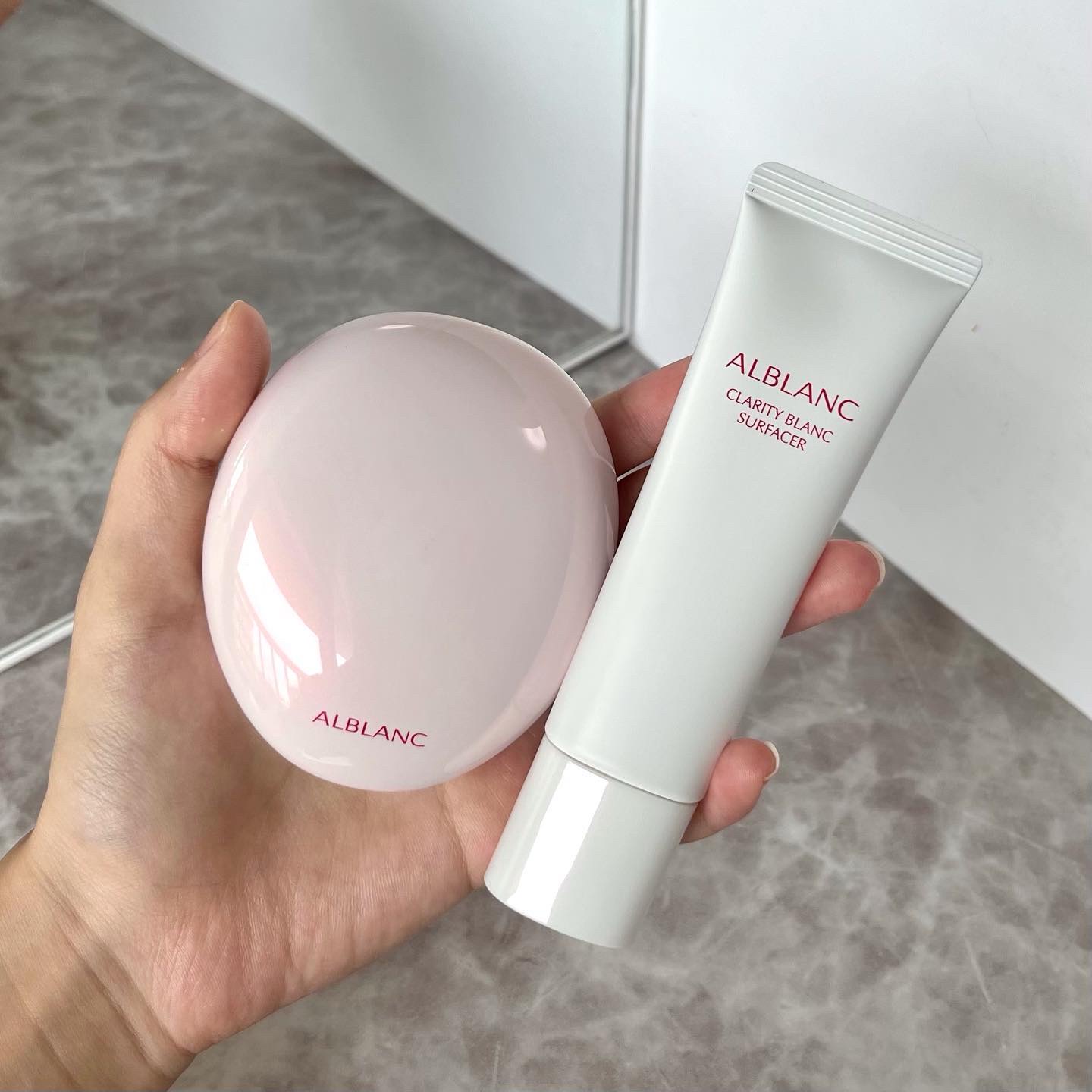 クラリティブラン フィニッシャー（ライトピンク）/ALBLANC/プレストパウダーを使ったクチコミ（1枚目）