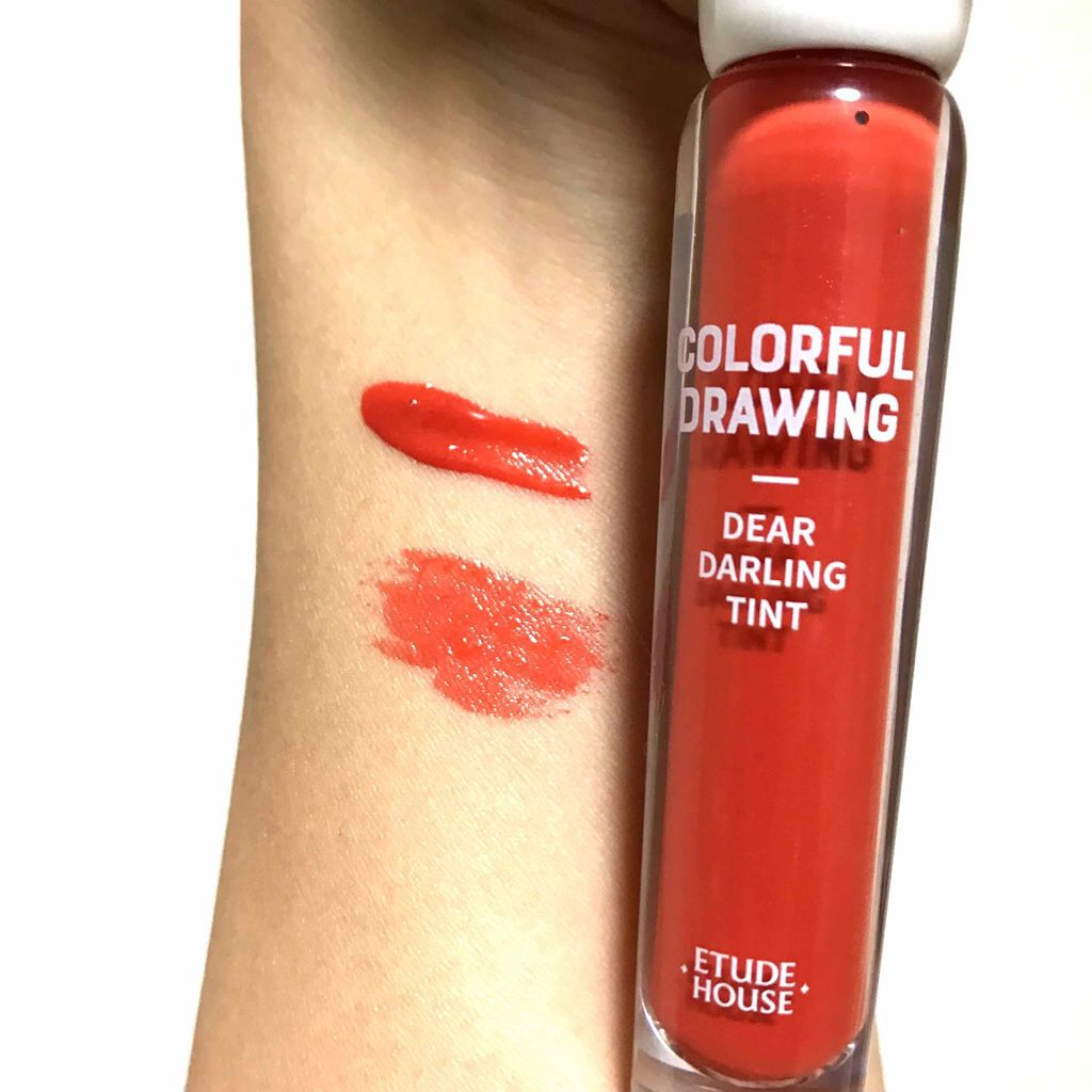 ディアダーリン ウォータージェルティント/ETUDE/リップティントを使ったクチコミ（3枚目）