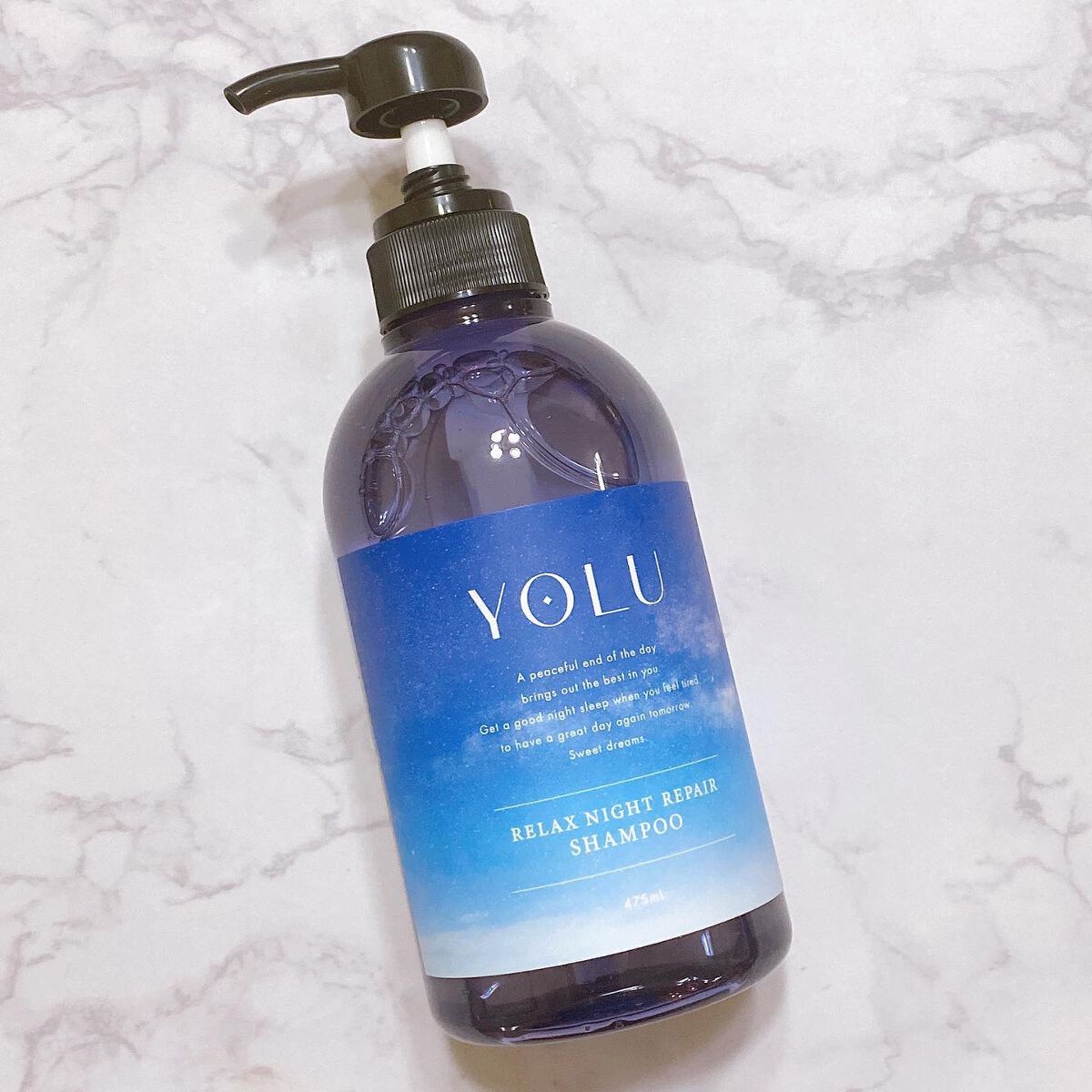 リラックスナイトリペア シャンプー／トリートメント シャンプー本体 475ml/YOLU/市販シャンプーを使ったクチコミ（2枚目）
