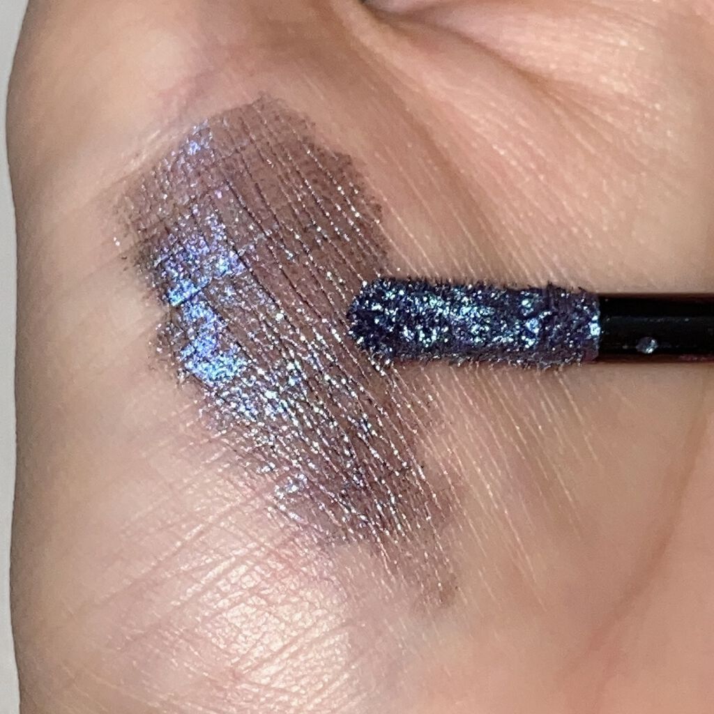 グリッター & グロウ リキッド アイシャドウ デュオ クローム/stila/グリッターを使ったクチコミ（3枚目）