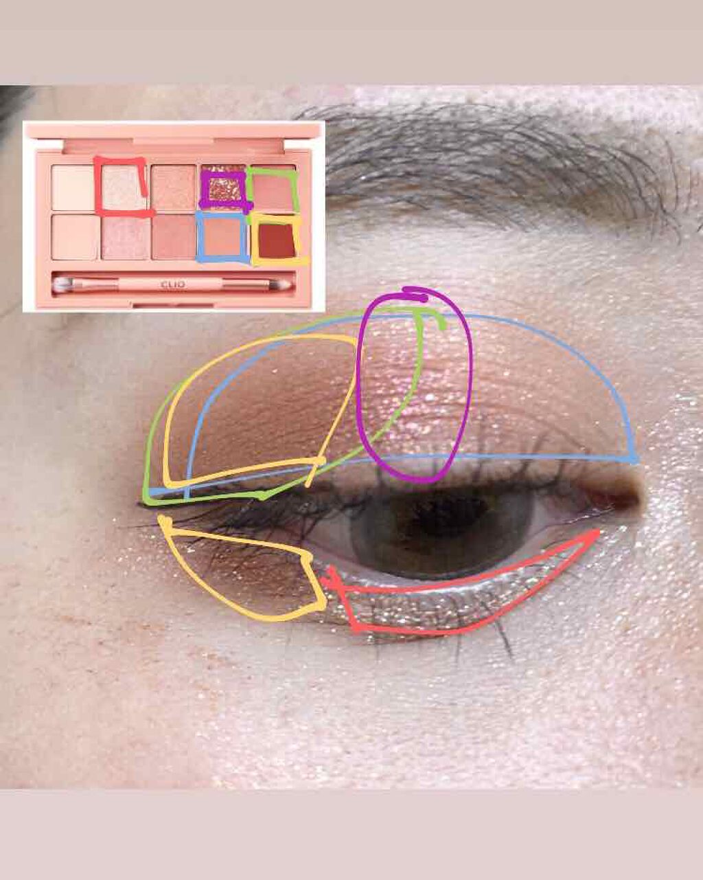 プロ アイ パレット/CLIO/アイシャドウパレットを使ったクチコミ（2枚目）