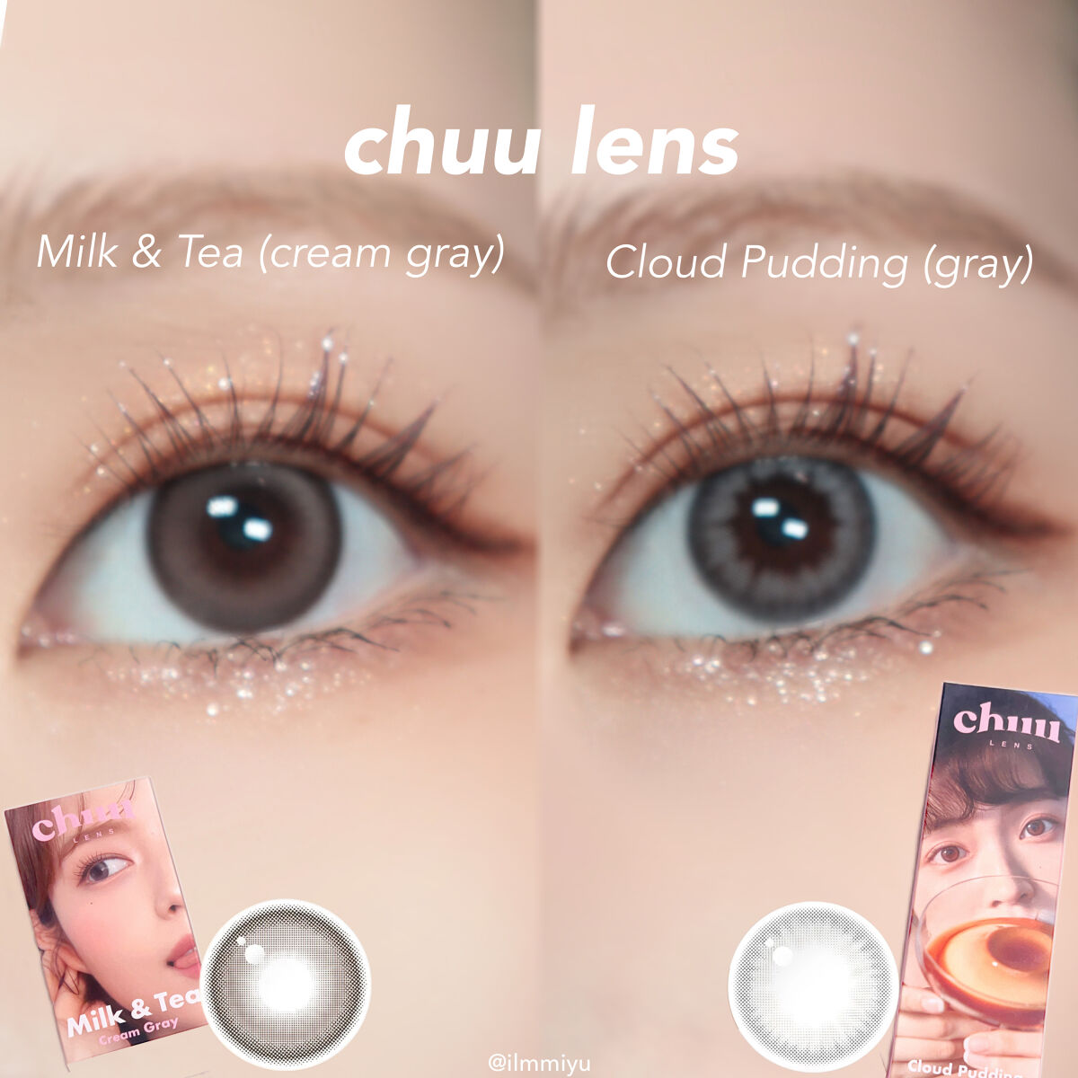 Cloud Pudding /chuu LENS/カラーコンタクトレンズを使ったクチコミ（2枚目）