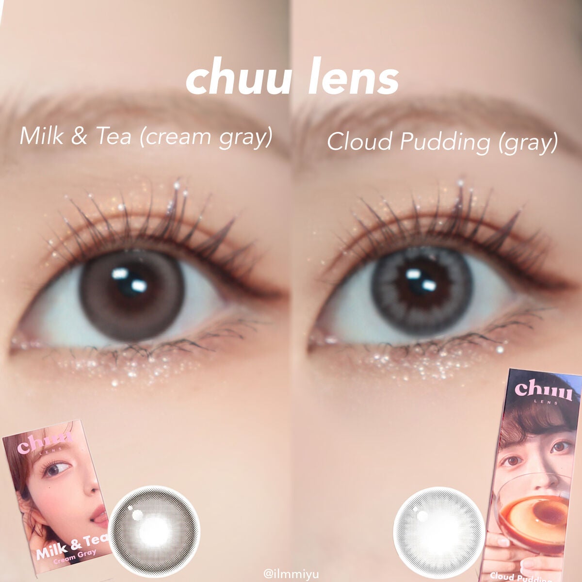 Cloud Pudding /chuu LENS/カラーコンタクトレンズを使ったクチコミ(2枚目)