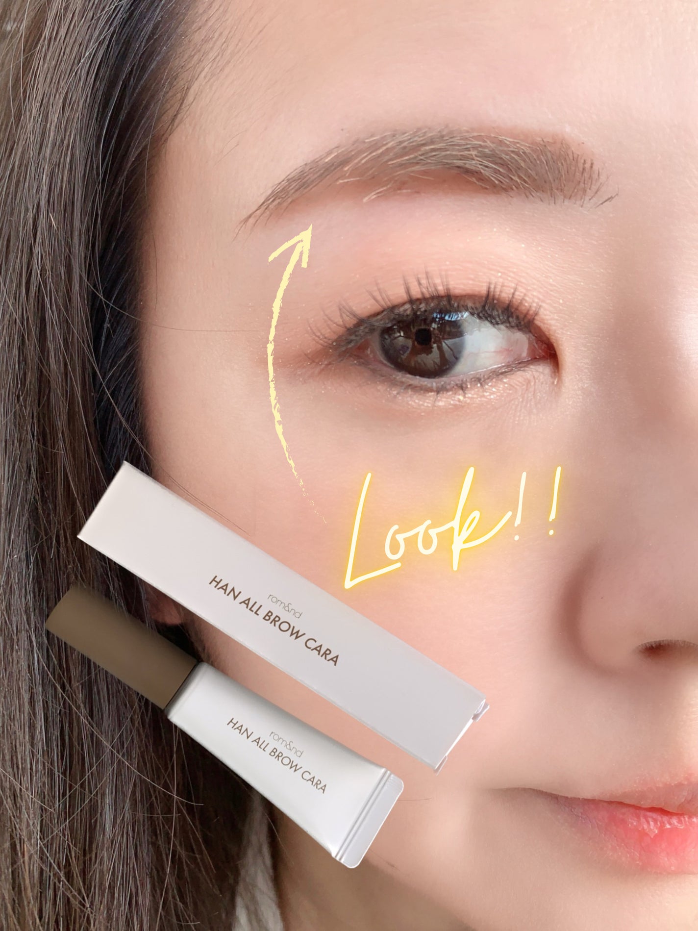 ハンオールブロウカラ/rom&nd/眉マスカラを使ったクチコミ(6枚目)