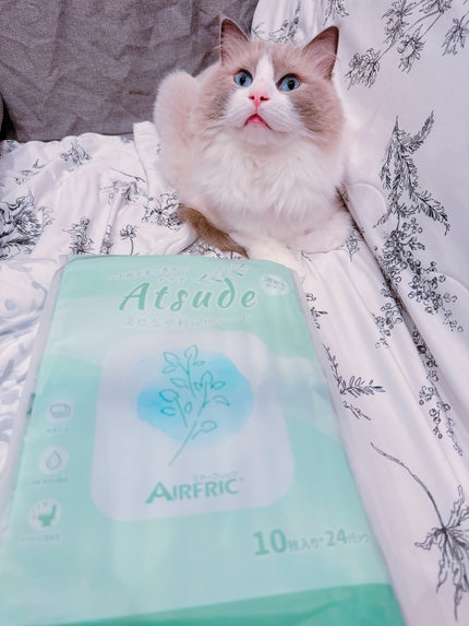 Atsude 流せる!超厚手やわらかシート/AIRFRIC/ティッシュを使ったクチコミ(6枚目)