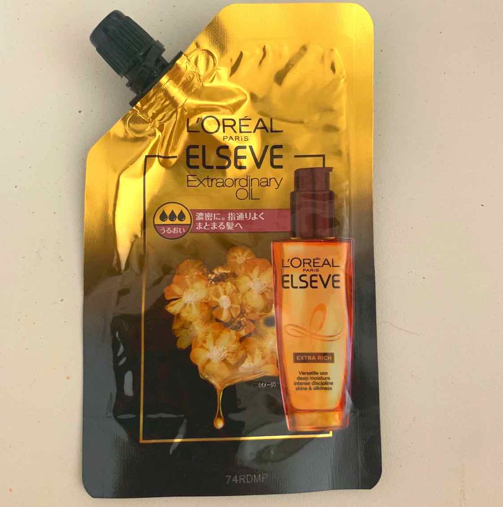 エルセーヴ エクストラオーディナリーオイル エクストラリッチ フィニッシュ/ロレアル パリ/ヘアオイルを使ったクチコミ(2枚目)