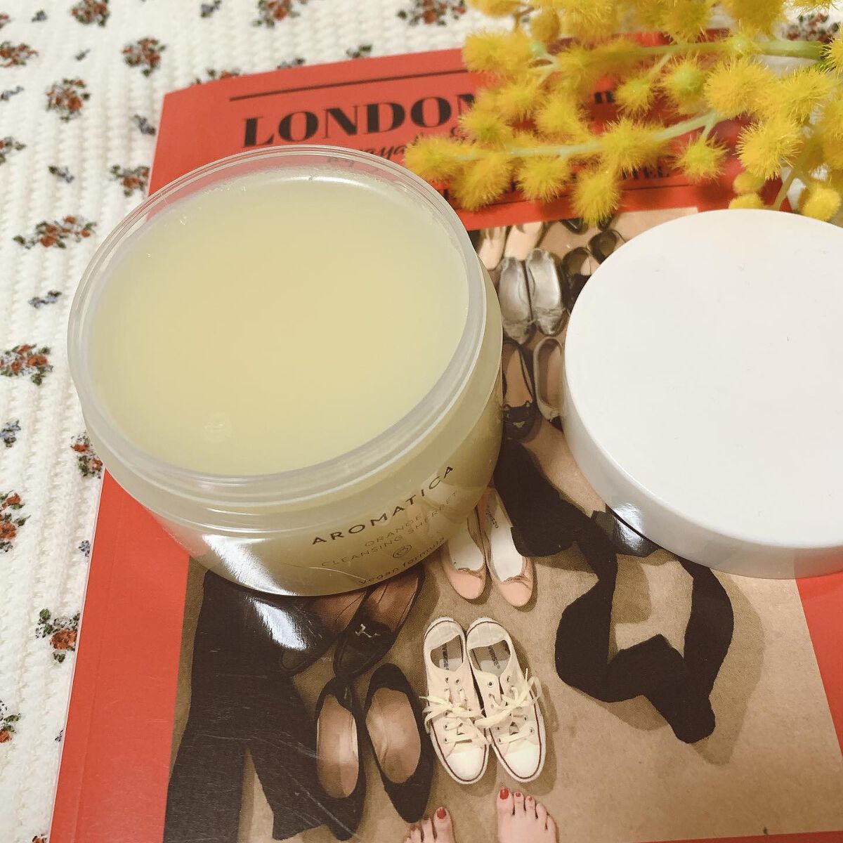 オレンジクレンジングシャーベット/AROMATICA/クレンジングバームを使ったクチコミ（3枚目）