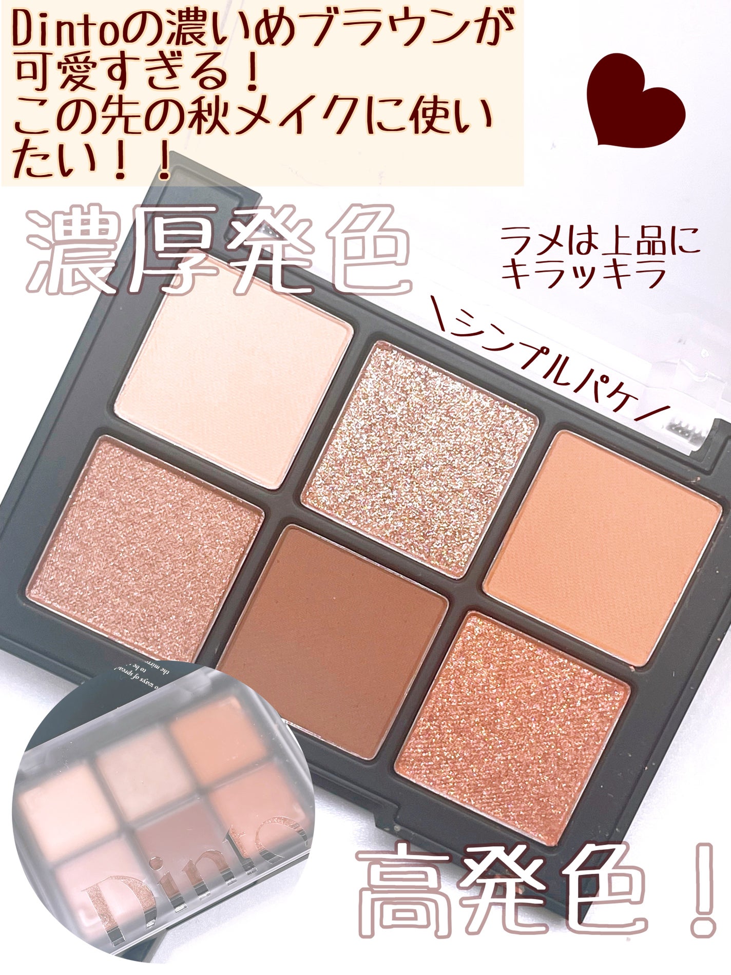 ブラーフィニシュシャドウパレット/Dinto/アイシャドウパレットを使ったクチコミ(2枚目)