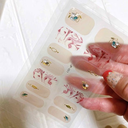 ネイルシール/Qoo10/ネイルシールを使ったクチコミ(3枚目)