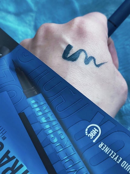 ウルトラカラー アイライナー/MAYBELLINE NEW YORK/リキッドアイライナーを使ったクチコミ(4枚目)