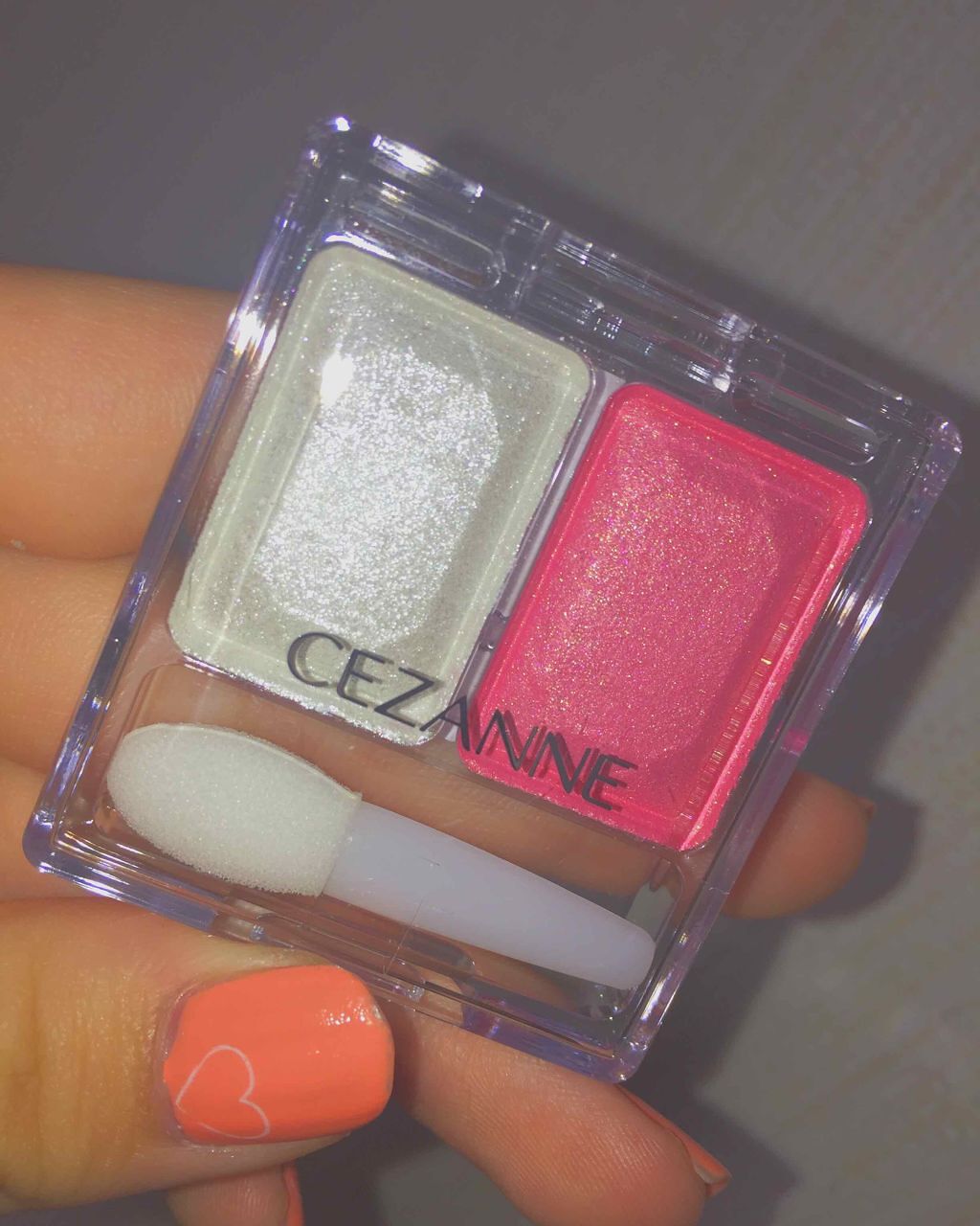 ツーカラー アイシャドウ ラメシリーズ/CEZANNE/アイシャドウパレットを使ったクチコミ（1枚目）