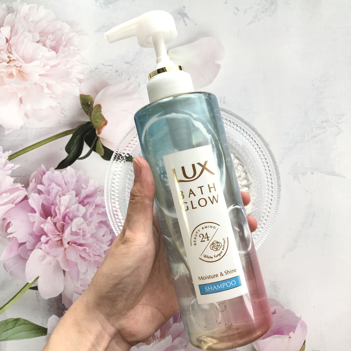 バスグロウ モイスチャー&シャイン シャンプー／トリートメント シャンプー ポンプ/LUX/市販シャンプーを使ったクチコミ（3枚目）