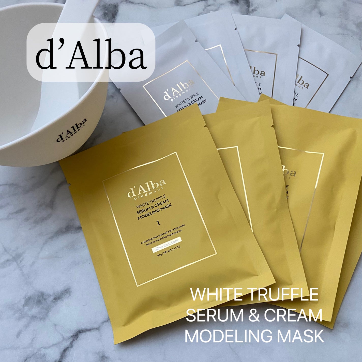 WHITE TRUFFLE SERUM & CREAM MODELING MASK/ダルバ/その他スキンケアを使ったクチコミ(1枚目)