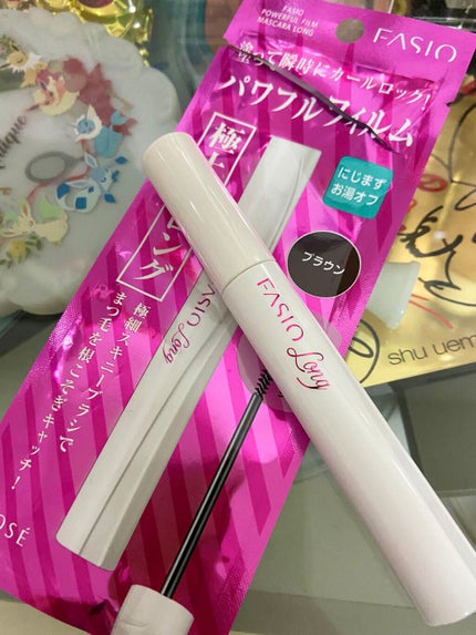 パワフルフィルム マスカラ(ロング) BR300 ブラウン/FASIO/マスカラを使ったクチコミ(2枚目)