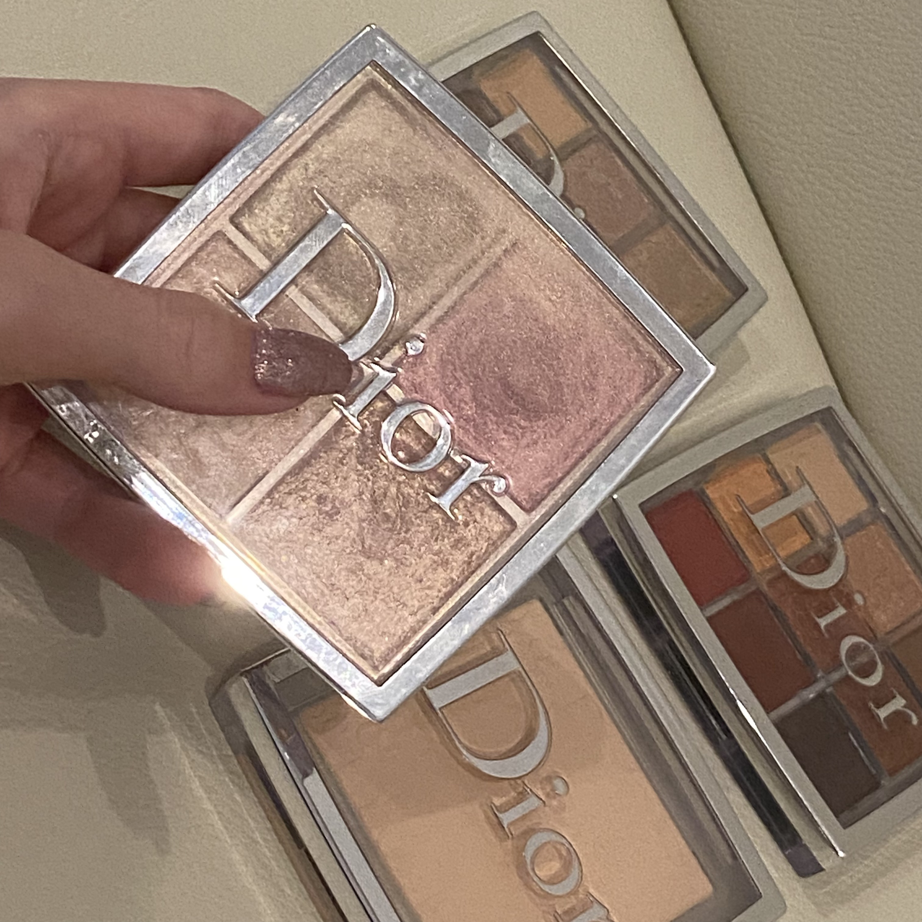 【旧】ディオール バックステージ フェイス グロウ パレット/Dior/ハイライトを使ったクチコミ（2枚目）