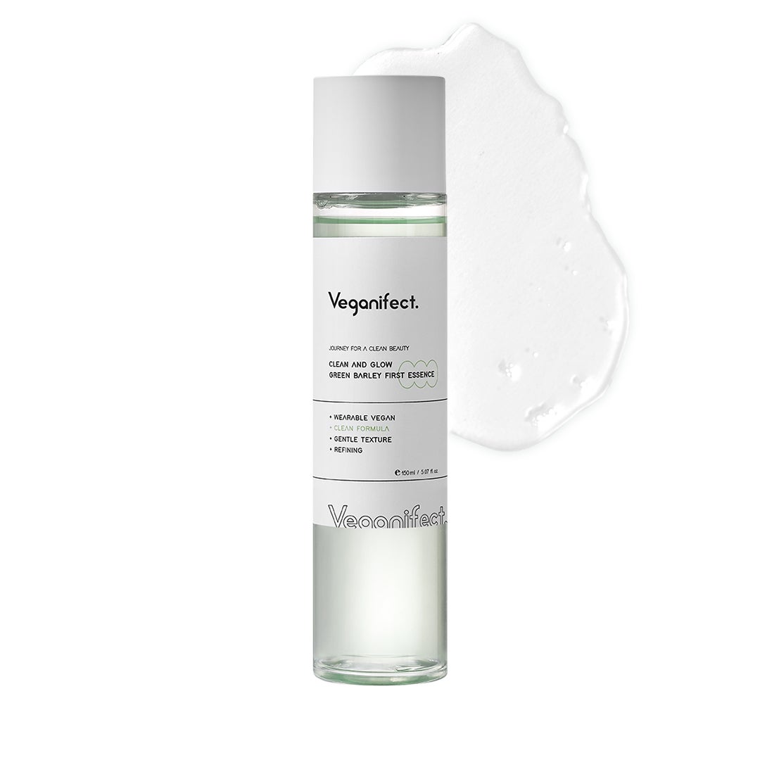 Veganifect クリーングロー青麦ファーストエッセンス150ml 試してみた】青麦ファーストエッセンス Veganifectの効果・肌質