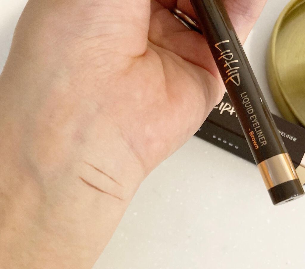 リキッドアイライナー/LIPHIP(リップヒップ)/リキッドアイライナーを使ったクチコミ（3枚目）
