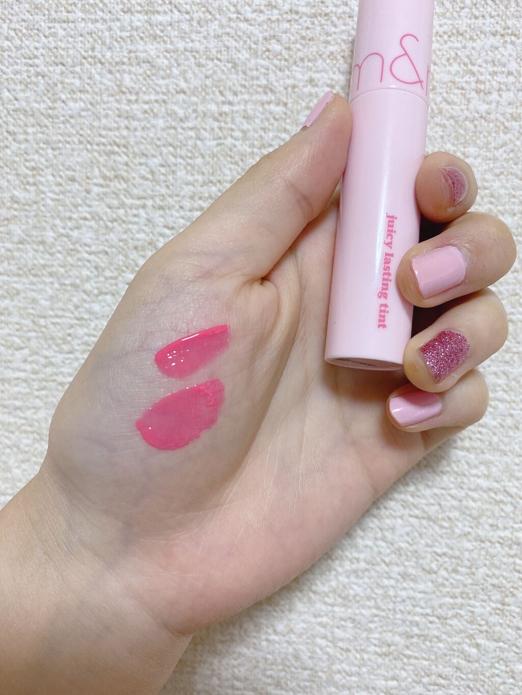 ジューシーラスティングティント/rom&nd/リップティントを使ったクチコミ(3枚目)