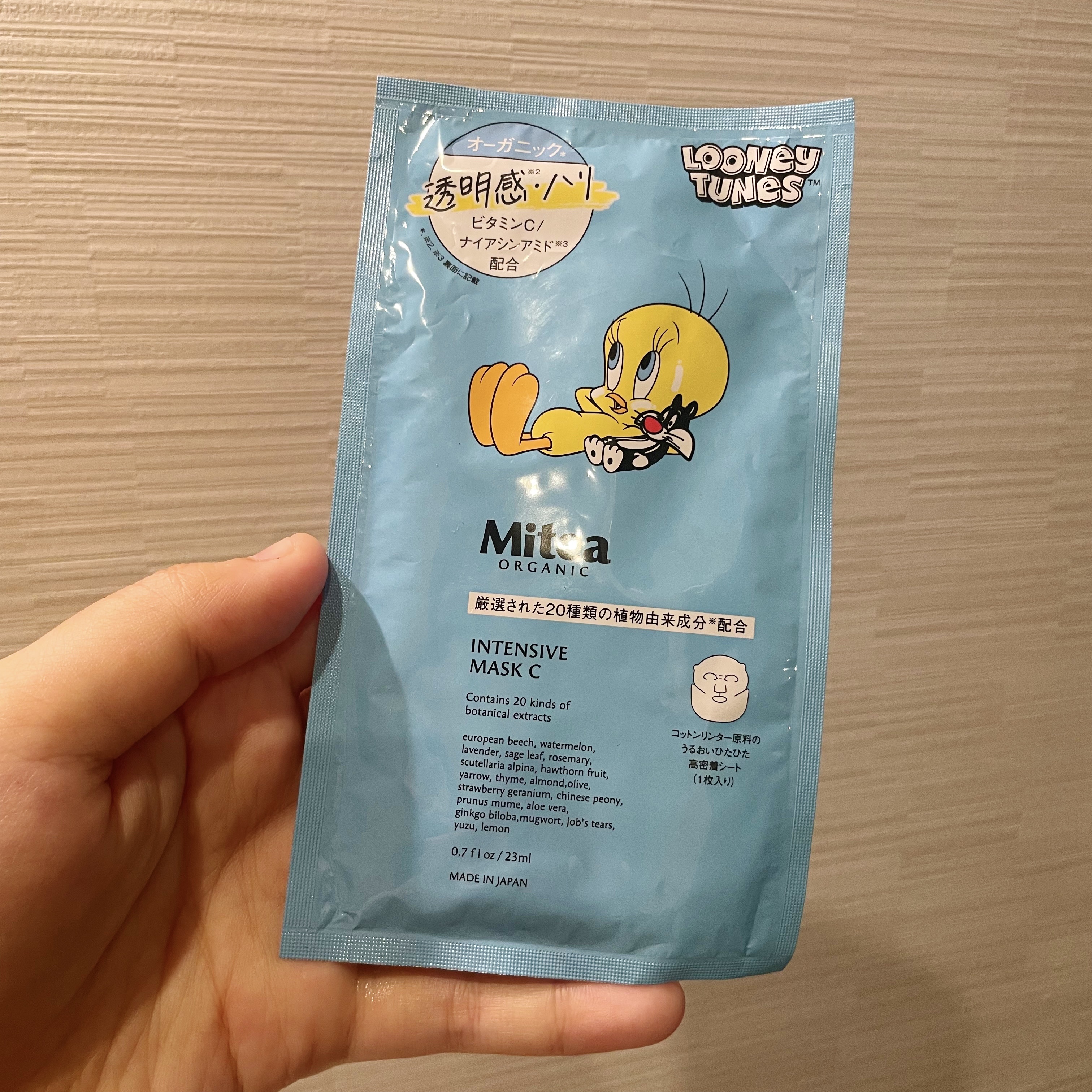 インテンシブマスクC トゥイーティー限定デザイン（1枚（23ml））/ミティア オーガニック/シートマスク・パックを使ったクチコミ（1枚目）