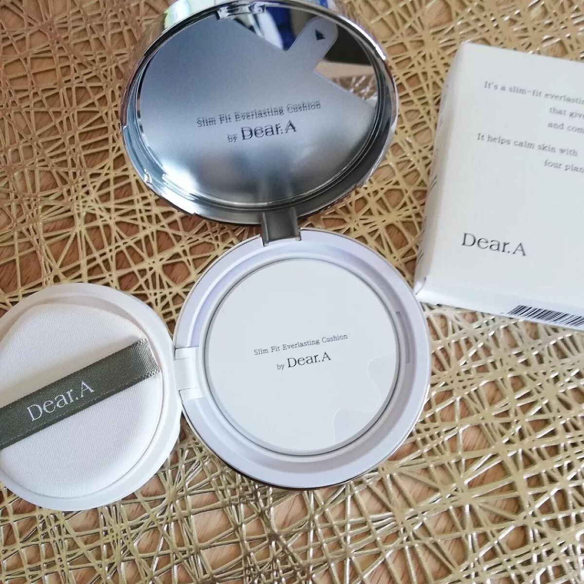 スリムフィット エバーラスティング クッション 21 アイボリー/Dear.A/クッションファンデーションを使ったクチコミ（2枚目）