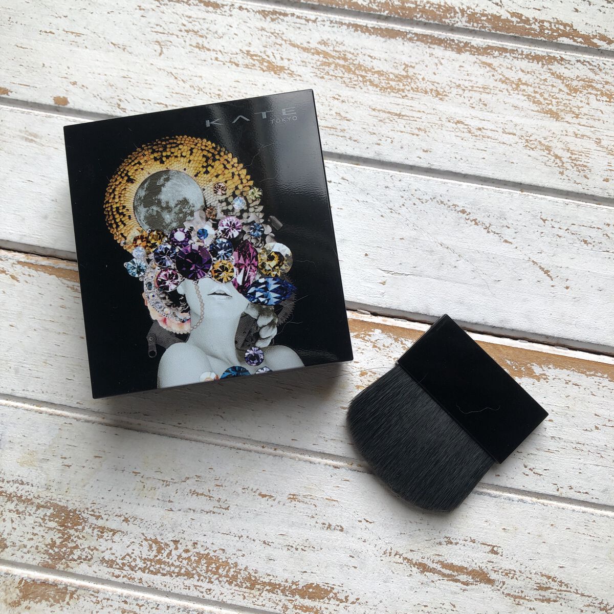 オーロラライズグロウハイライター EX-2 ピンク系/KATE/パウダーハイライトを使ったクチコミ（2枚目）