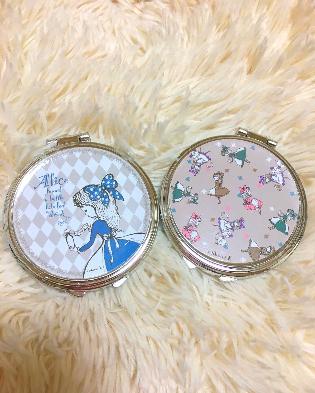 コンパクトミラー(アリス)/DAISO/その他化粧小物を使ったクチコミ(2枚目)