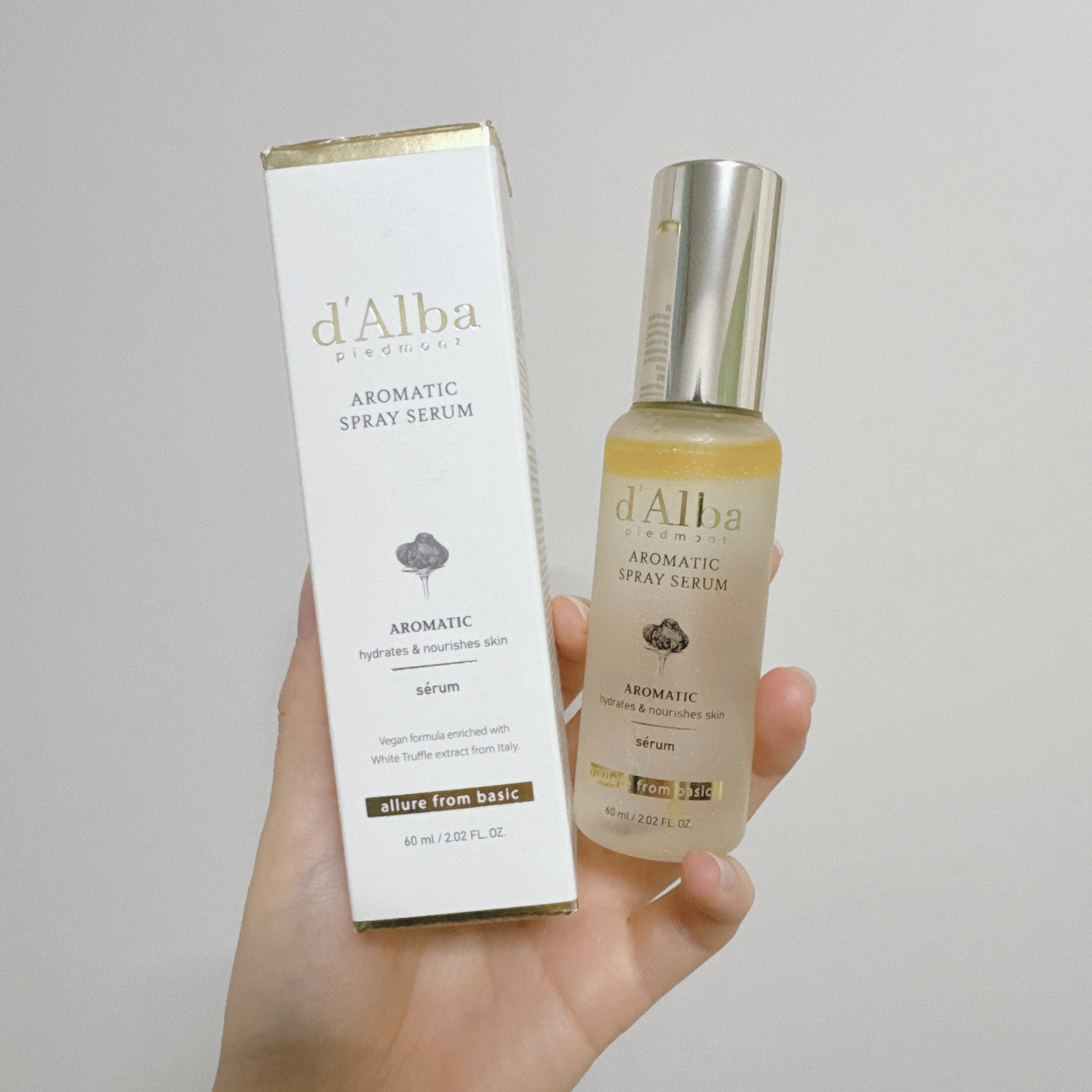 ホワイトトリュフファーストアロマティックスプレーセラム/ダルバ/ミスト状化粧水を使ったクチコミ（1枚目）