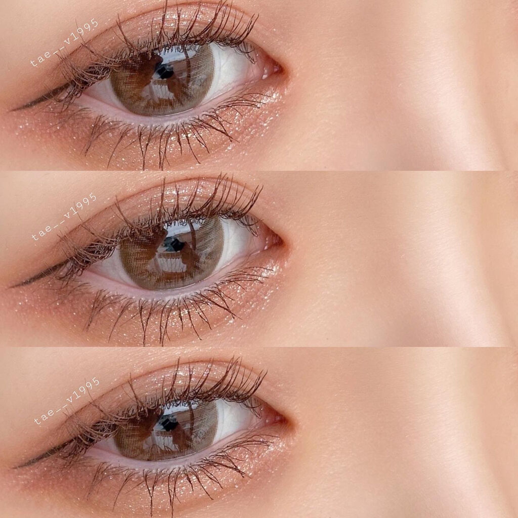 Okurrr Kristin ブラウン/Hapa kristin/カラーコンタクトレンズを使ったクチコミ（2枚目）