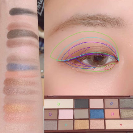 アイラブチョコレート/MAKEUP REVOLUTION/アイシャドウパレットを使ったクチコミ(4枚目)