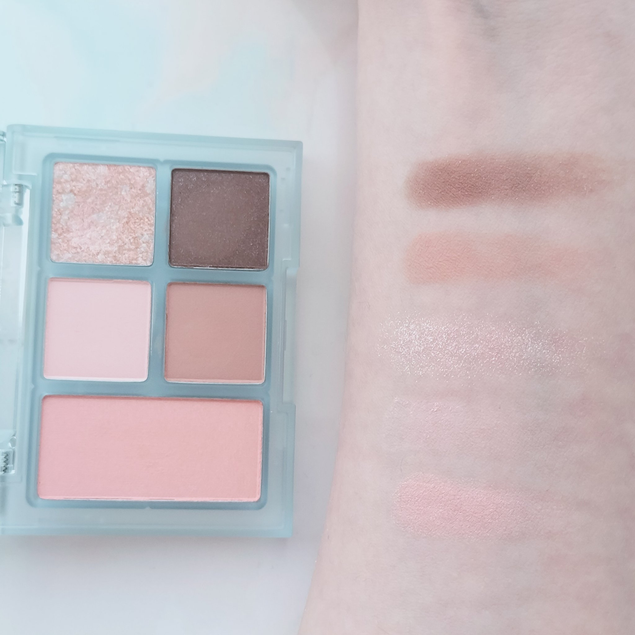 オールラウンドアイパレット 05 ローズファズ/hince/マルチパレットを使ったクチコミ（3枚目）